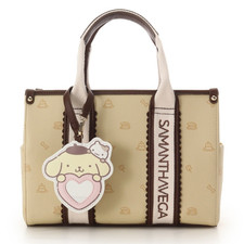 Pompompurin Samantha Vega Handbag Shoulder Bag 2WAY Sanrio Yellow Mirror New picture