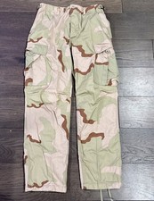Vtg US Army Desert Camo BDU Pants Small/Short  3 Color Combat Trousers Military picture