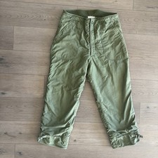 Vtg 1978 US Navy A-2 Cold Weather Permeable Deck Trousers Pants Large Alamo Mfg picture