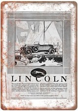 Vintage 1927 Lincoln Sport Phaeton Auto Ad Retro Look Metal Sign A3954 picture