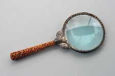Decorative Antique Magnifying Glass w/ Wood Handle 7.25