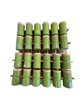 MCM Copco Avocado Green Wall-Mounted Spice Rack Complete 24 Canisters 2 Racks picture