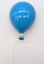 Vintage Ceramic Balloon String Dispenser Twine Yarn BLUE 🔵 Pop Wall Art 1980's picture
