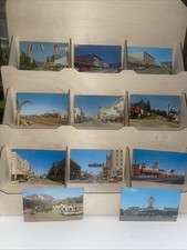 Lot Of 10 Chrome Uncirculated California Street Views & 1  Gas Station. picture