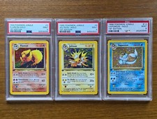 PSA 9 Pokémon 1999 Jungle 1st Edition Holo - Flareon/Jolteon/Vaporeon picture