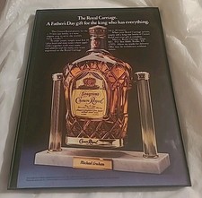 Crown Royal Whiskey Royal Carriage Framed Print Ad 8.5x11 1980 Vintage  picture
