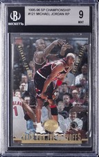 1995-96 SP CHAMPIONSHIP #121 MICHAEL JORDAN RP BGS 9 picture