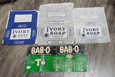 Lot of 3 Antique IVORY SOAP Labels & 1 BAB-O Label Vintage Advertising Household picture