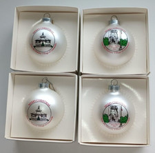 Village of Greendale Christmas Ornaments Commemorative Vintage Gazebo  Flagpole picture