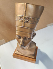 Vtg 16in  Austin Productions Egyptian Queen Nefertiti Sculpture 1961 picture
