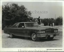1974 Press Photo New Cadillac Coupe DeVille Automobile with some design changes picture