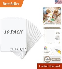 White Foam Board Set - 10 Pack, Acid-Free & Recycled for Art Projects picture