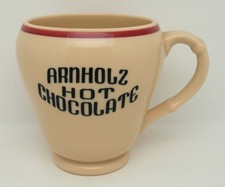 Arnholz Hot Chocolate - 1930's - Rare Art-Deco Restaurant Mug Shenango China picture