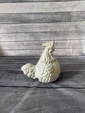 Cast Iron Distressed Rooster Figurine Rustic Farmhouse Country Style Heavy picture