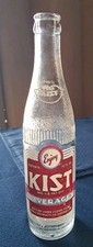Vintage 1940s-50s KIST Orange Soda Bottle 10oz ACL Ribbed Glass Chicago   IL picture