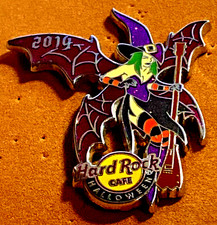 RARE HARD ROCK CAFE HOLIDAY FAIRY SERIES HALLOWEEN WITCH WITH A BROOM LE 100 PIN picture
