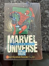 Skybox 1992 Marvel Universe Series III Sealed Box 36 Cards Spider-Man Hologram picture