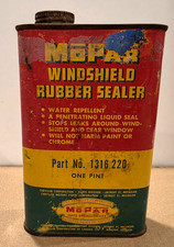 Vintage MOPAR Windshield Rubber Sealer 1 Pint Can - One pt. - rare gas oil picture