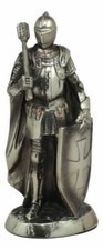 Holy Roman Empire Crusader Knight With Morning Star Club And Shield Statue 7