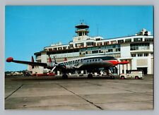 Postcard Northwest Orient Airlines Constellation Seattle Tacoma Airport BH4 picture