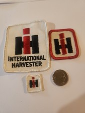 Lot Of 3 Vintage International Harvester Patch Farming Agricultural Country  picture