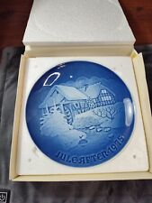 Vintage 1975 Bing & Grondahl Christmas Plate, At the Old Water Mill, Jule After  picture