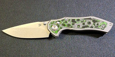 Kansept Apollo Crossbar Lock Knife S35VN Steel Green Jungle FatCarbon/Titanium S picture