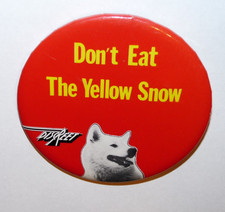 Vintage Frank Zappa Don’t Eat The Yellow Snow Pin Back Authentic 3
