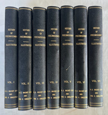 History of Freemasonry Illustrated Vol 1-7 Mackey Singleton Hughan - rebound set picture