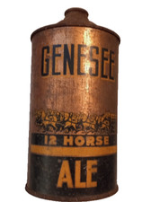 BEAUTIFUL GENESEE  12 HORSE ALE QUART CONE TOP~GENESEE BREWING CO., INC. picture