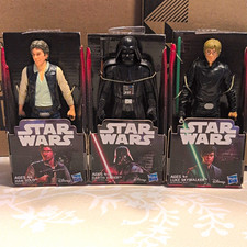 Hasbro Star Wars 2015 Figurine Lot Han Solo Darth Vader Luke Skywalker 5.5