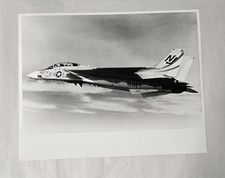 Vintage Official Navy F-14 A Tomcat Press Photo 8x10 Squadron Fighter Mid Flight picture