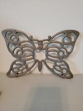 Vintage Leonard Silverplate Butterfly Trivet Hot Plate Dish Holder 10.5