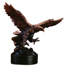 Marian Imports Finish Flying American Eagle Statue Resin Copper 5 8 Functional picture