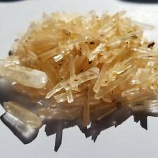 50g Golden Hematoid Tibet Natural Clear Quartz Crystal Points Wand Specimen picture