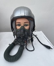 British RAF Mk. 1A Jet Pilot Helmet 50s-60s + A13a/2 Oxygen Mask picture