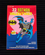 Cleo Batman 1990 Valentine's Day 32 Valentine Cards with Teacher Card picture