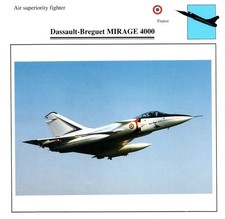 Dassault-Berguet Mirage 4000 Edito Service Warplane Air Military Card France picture
