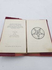 1956 Order of the Eastern Star Ritual Book Red Hardcover Masonic OES Manual picture
