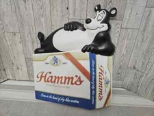 1- VTG New Hamm’s Beer Bear Case Sign Vacuform Plastic 3-D Advertising Rare picture