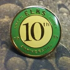 Green Valley 10th Anniversary BPOE Elks Lodge pin 1979 1989 picture