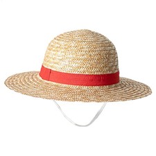 Luffy Straw Hat Cosplay Sun Hat Anime Summer Strawhats Halloween Hat 31cm picture
