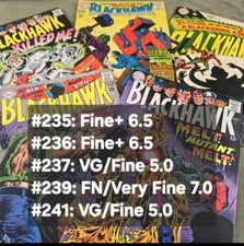 #235,236,237,239,241 BLACKHAWK DC Comics Silver Age 1967/1968 picture