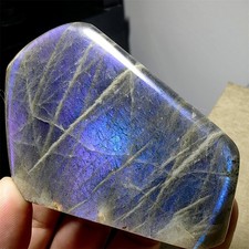 236g Natural Rare Purple Labradorite Quartz Crystal Mineral Specimen HealingL384 picture