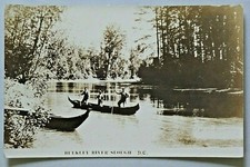 Bulkley River Slough British Columbia Canada Native Americans Postcard RPPC 5896 picture