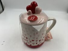 Sheffield Home Ceramic 18oz Hearts Mug with Lid AA02B03009 picture