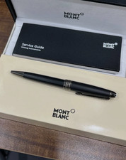 Montblanc Meisterstück Classique Matte Black Ballpoint Pen Silver Trim New Box picture