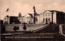 Postcard Rancocas Valley Regional High School Mt. Holly New Jersey NJ 1950  T230 picture