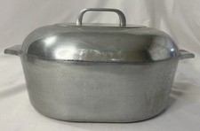 Vtg Wagner Ware Sydney O Magnalite 4265-P 8Qt Dutch Oven Roaster w/ Lid & Trivet picture