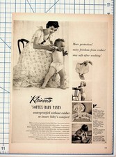 Vintage 1950s Kleinert's Softex Baby Pants Magazine Print Ad Ephemera picture